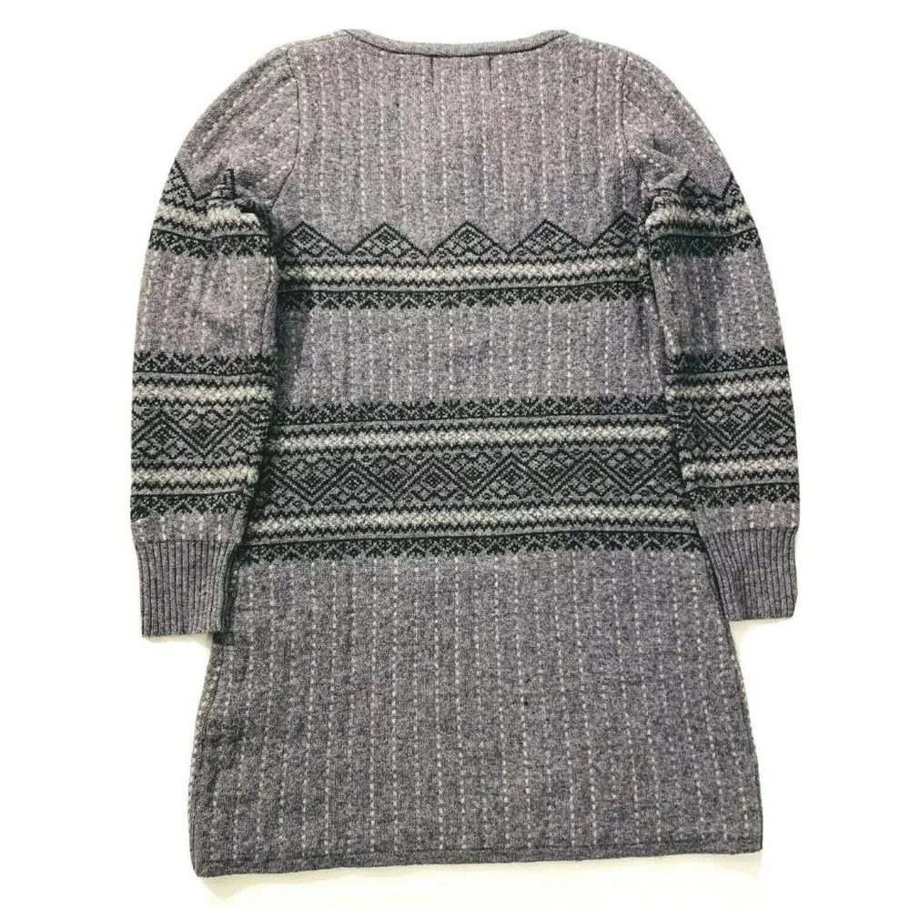 Woolrich Fair Isle Wool Petite Sweater Dress Tunic‎